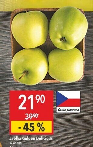 Jablka Golden Delicious