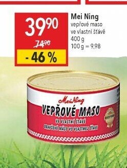 Maso vepřové ve vlastní šťávě Meining