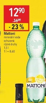 Ochucená voda Mattoni
