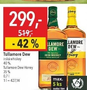 Whisky irská Tullamore Dew