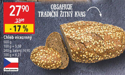 Chléb vícezrnný