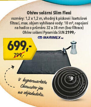 Solární ohřev Slim Flexi Marimex