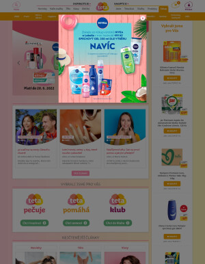 akční leták Teta drogerie 15.6.2022-21.6.2022