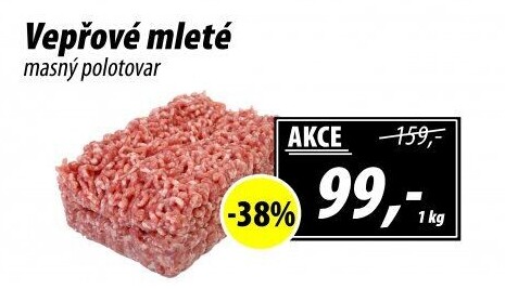 Maso mleté vepřové