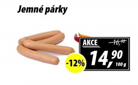 Párky jemné