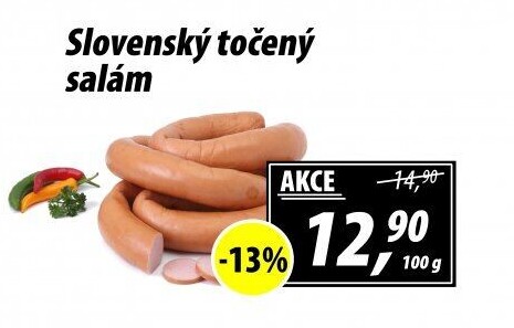 Salám slovenský točený