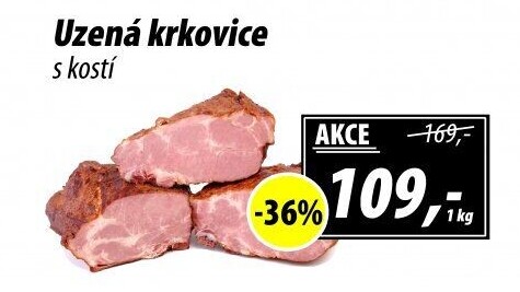 Uzená krkovice s kostí