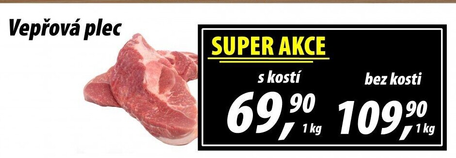Vepřová plec s kostí