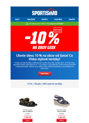 akční leták Sportisimo 20.6.2022-31.7.2022