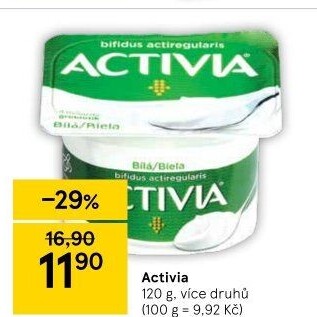 Bílý jogurt Activia Danone