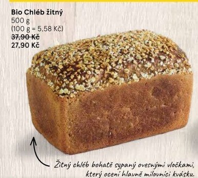 Chléb žitný bio