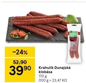 Dunajská klobása Krahulík