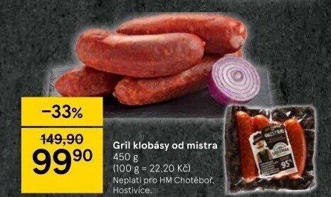 Grilovací klobása od Mistra Láďa Grileman Kostelecké uzeniny