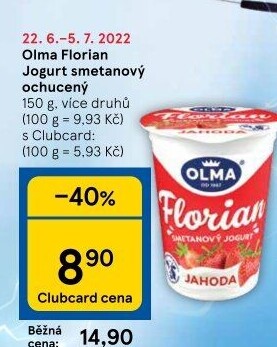 Jogurt smetanový Florian Olma