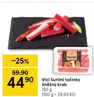 Krabí tyčinky Snow crab Vici