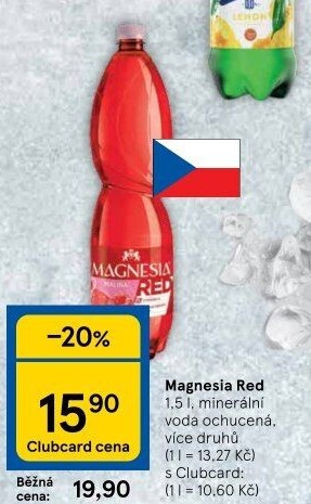 Minerální voda Magnesia Red