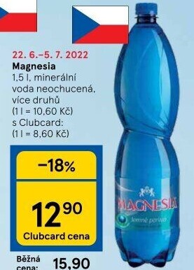 Přírodní voda Magnesia
