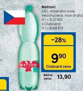Přírodní voda Mattoni