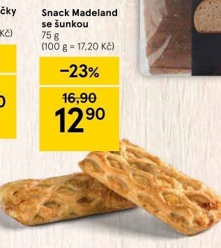 Snack Madeland se šunkou La Lorraine