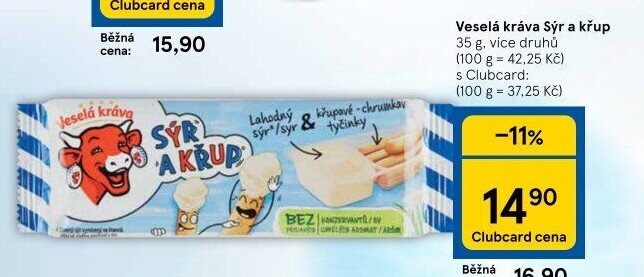 Sýr a křup Veselá kráva