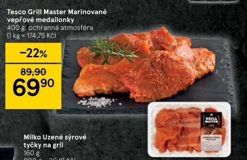 Vepřové medailonky marinované Grill Master Tesco