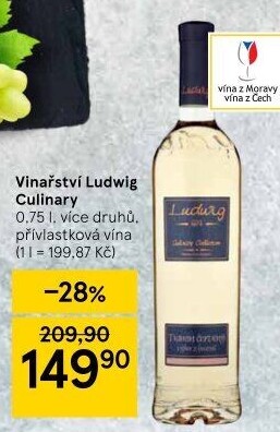 Vína Culinary Collection Vinařství Ludwig - výběr z hroznů