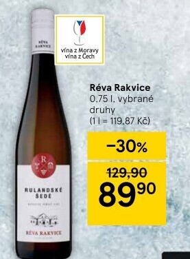 Vína Vinařství Réva Rakvice