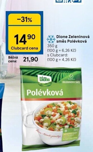 Zeleninová polévková směs mražená Dione