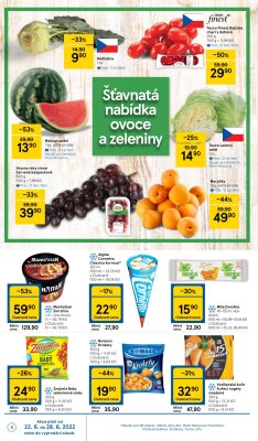 akční leták Tesco 22.6.2022-28.6.2022