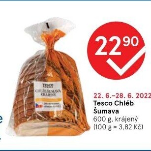 Chléb Šumava Tesco