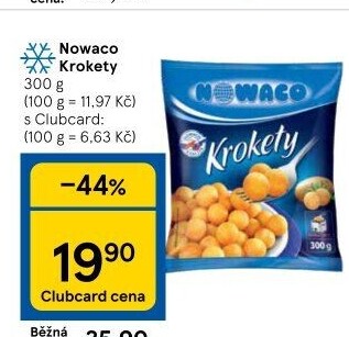 Krokety mražené Nowaco