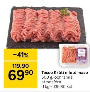 Krůtí mleté maso Tesco