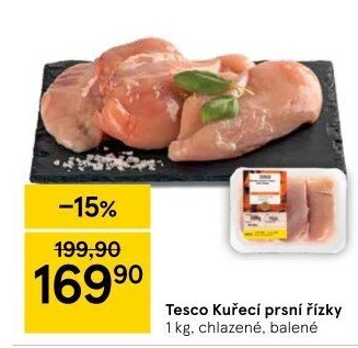 Kuřecí prsní řízky Tesco
