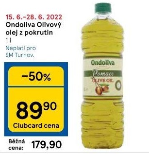Olej z pokrutin Ondoliva