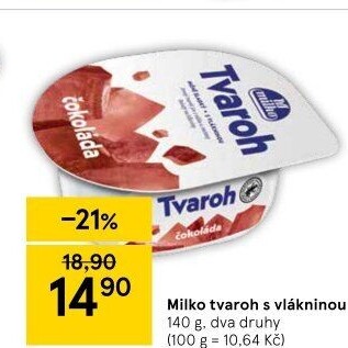 Tvaroh s vlákninou ochucený Milko