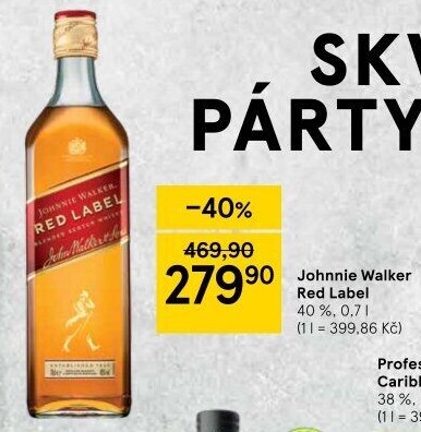 Whisky Red Label Johnnie Walker