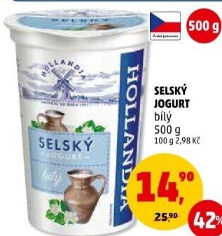 Bílý jogurt selský Hollandia