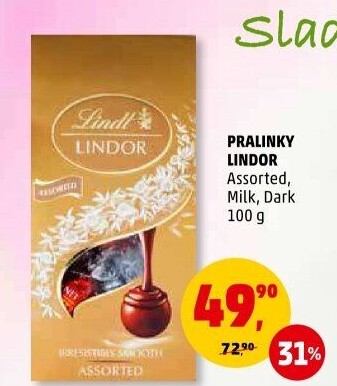 Bonboniéra Pralinky Lindor Lindt