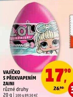 Čokoládové vajíčko s překvapením Zaini