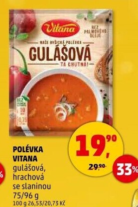 Instantní polévky Vitana