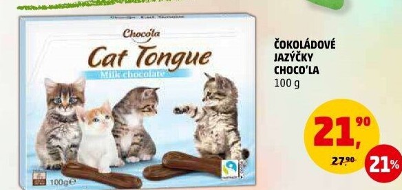 Jazýčky čokoládové Choco'
