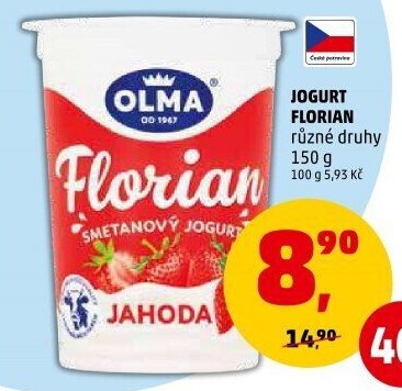 Jogurt smetanový Florian Olma
