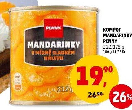 Kompot mandarinky Penny