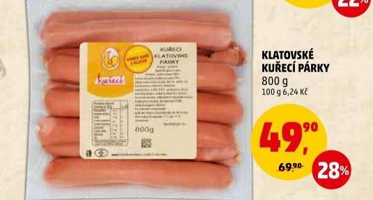 Kuřecí klatovské párky DZ Klatovy