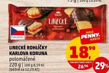 Rohlíčky linecké Karlova Koruna