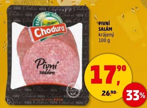 Salám pivní Beskydské uzeniny Chodura