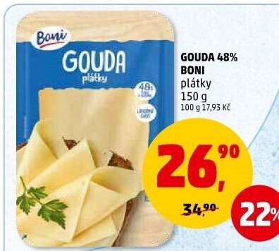 Sýr Gouda 48% Boni