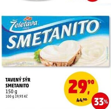 Sýr tavený Smetanito Želetava