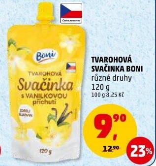Tvarohová kapsička Svačinka Boni