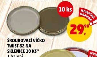 Víčka na sklenice Twist